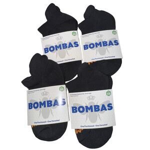 Brand New Bombas Men's Size XS Black Arch Support Cushioned Ankle Socks Lot of 3